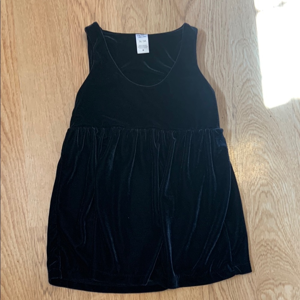 3/$15 Black Velvet Sleeveless Dress